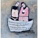 Peinture Petit bateau par Guillon Anne | Tableau Figuratif Scènes de vie