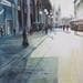 Painting Douce lumière matinale by Abbatucci Violaine | Painting Figurative Urban Watercolor