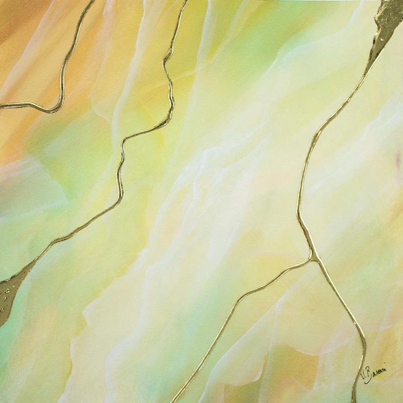 Painting Onyx citrine by Baroni Victor | Painting Abstract Minimalist Acrylic