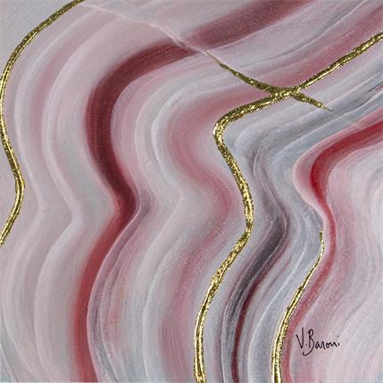 Peinture Geode rubis par Baroni Victor | Tableau Abstrait Mixte natures mortes