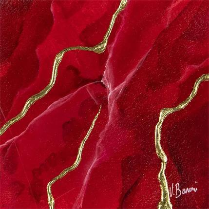 Peinture Onyx rubis mini par Baroni Victor | Tableau Abstrait Mixte natures mortes
