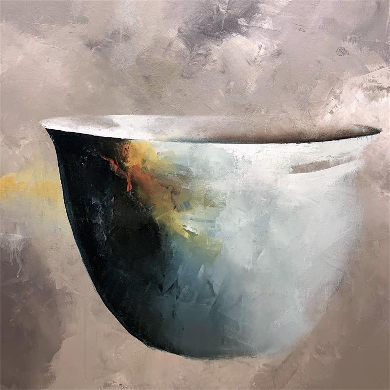 Painting Bowl of Dreams by Lundh Jonas | Painting Figurative Still-life Minimalist Acrylic