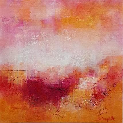 Painting Neighborhood by Coupette Steffi | Painting Abstract Acrylic Urban