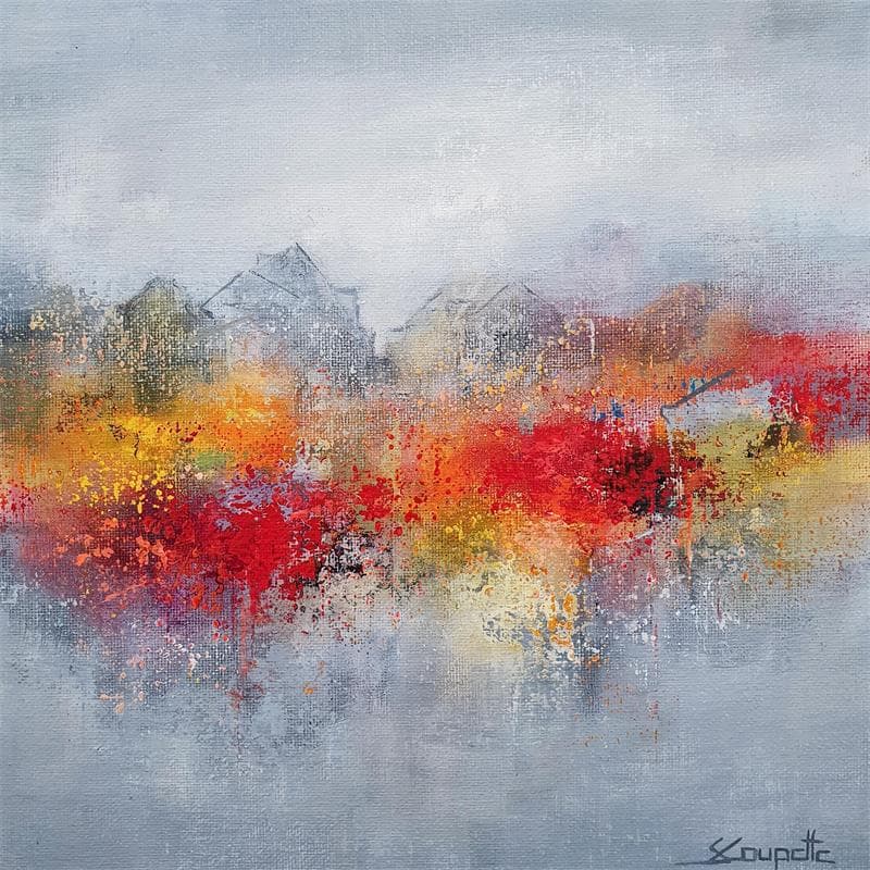 Painting Nostalgic view by Coupette Steffi | Painting Abstract Acrylic Urban