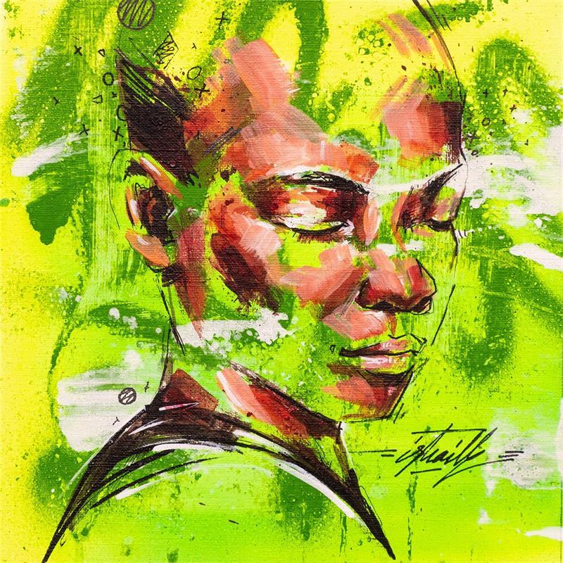 Peinture GHAZI par Istraille | Tableau Street Art Portraits Acrylique