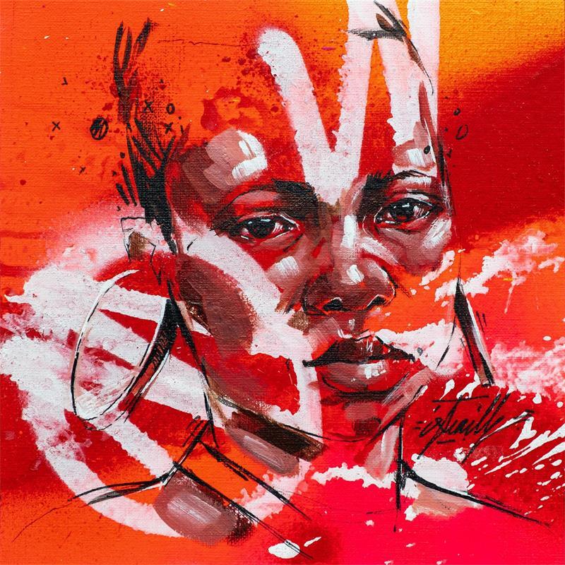 Painting FARHA by Istraille | Painting Street art Acrylic Pop icons, Portrait