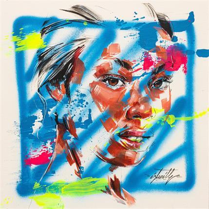 Painting KIANDRA by Istraille | Painting Street art Mixed Portrait
