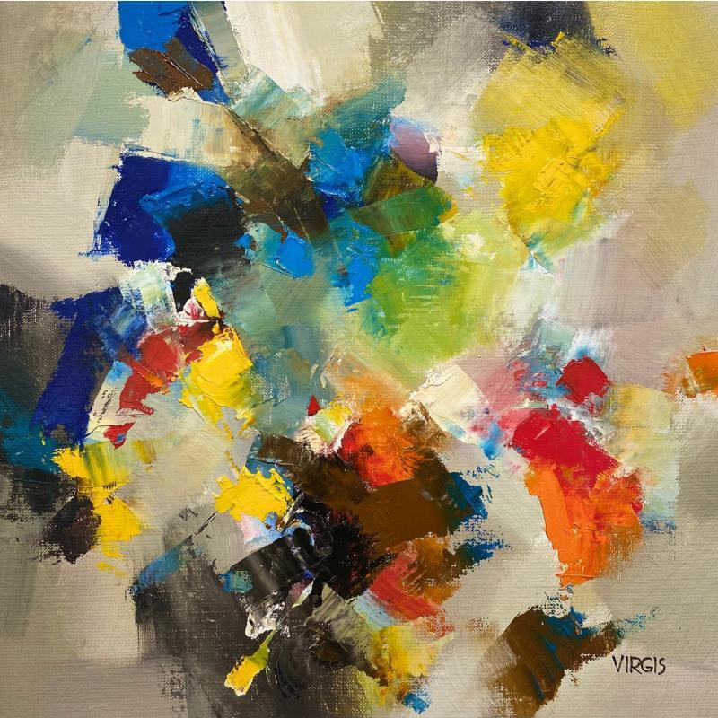 Painting Colorful dream by Virgis | Painting Abstract Minimalist Oil