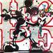 Painting Mickey hope grey by Cornée Patrick | Painting Pop art Graffiti Mixed Oil Acrylic Portrait Pop icons Life style