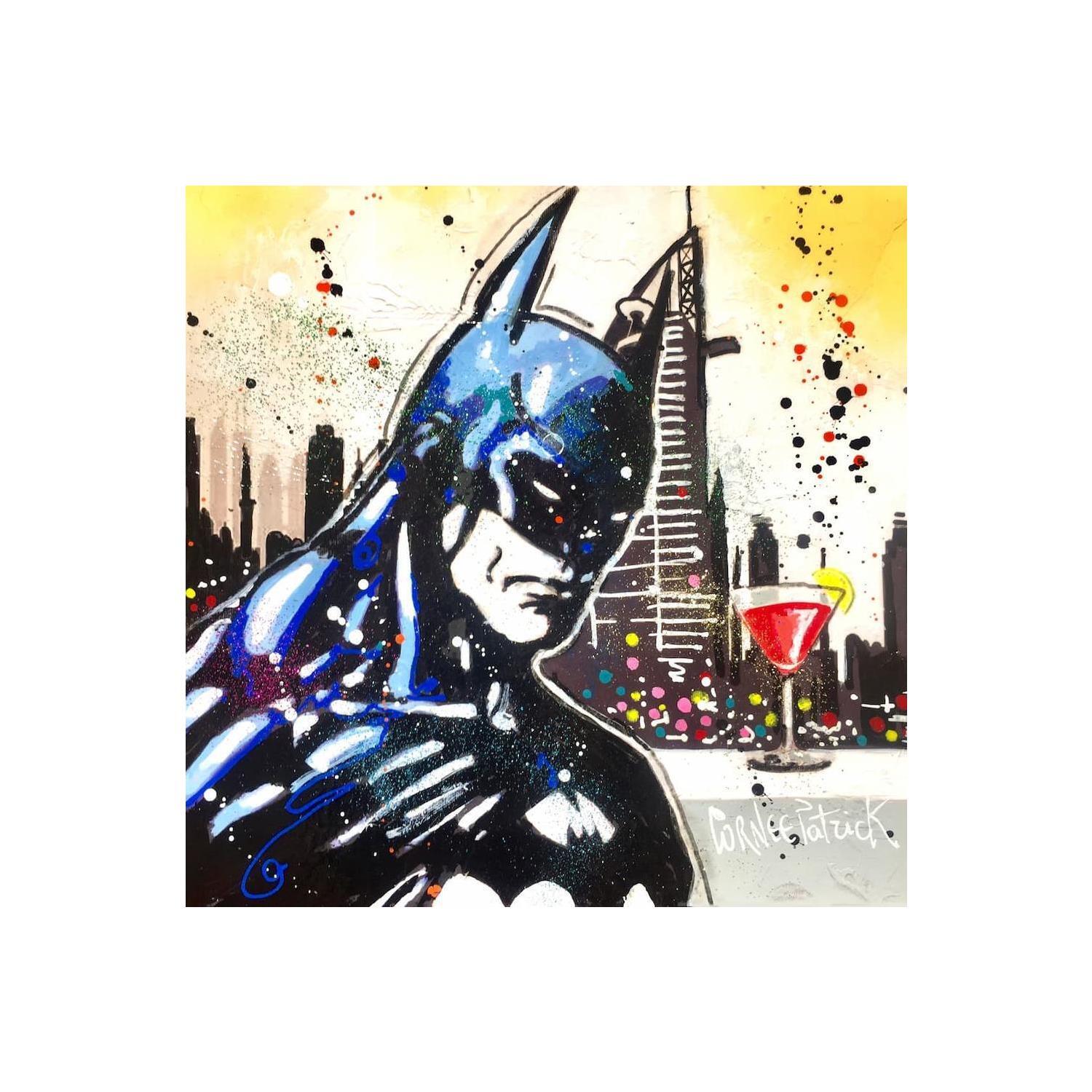 ▷ Painting Batman, Cocktail à Dubaï by Cornée Patrick | Carré d'artistes