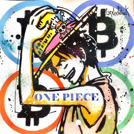 Painting Luffi, One Piece by Cornée Patrick | Painting Pop art Graffiti, Mixed Pop icons