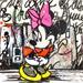 Painting Minnie aime les sacs à main Yves St Laurent by Cornée Patrick | Painting Pop art Graffiti Mixed Pop icons Life style
