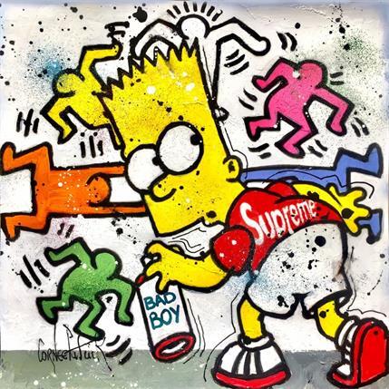 Painting Bart, bad boy by Cornée Patrick | Painting Street art Acrylic, Graffiti, Mixed Life style, Pop icons