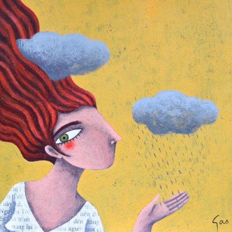 Painting Crear tempestes by Aguasca Sole Gemma | Painting Naive art Acrylic Life style