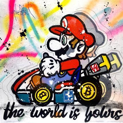Painting Good trip for Mario by Cornée Patrick | Painting Pop art Acrylic, Graffiti, Mixed Life style, Pop icons