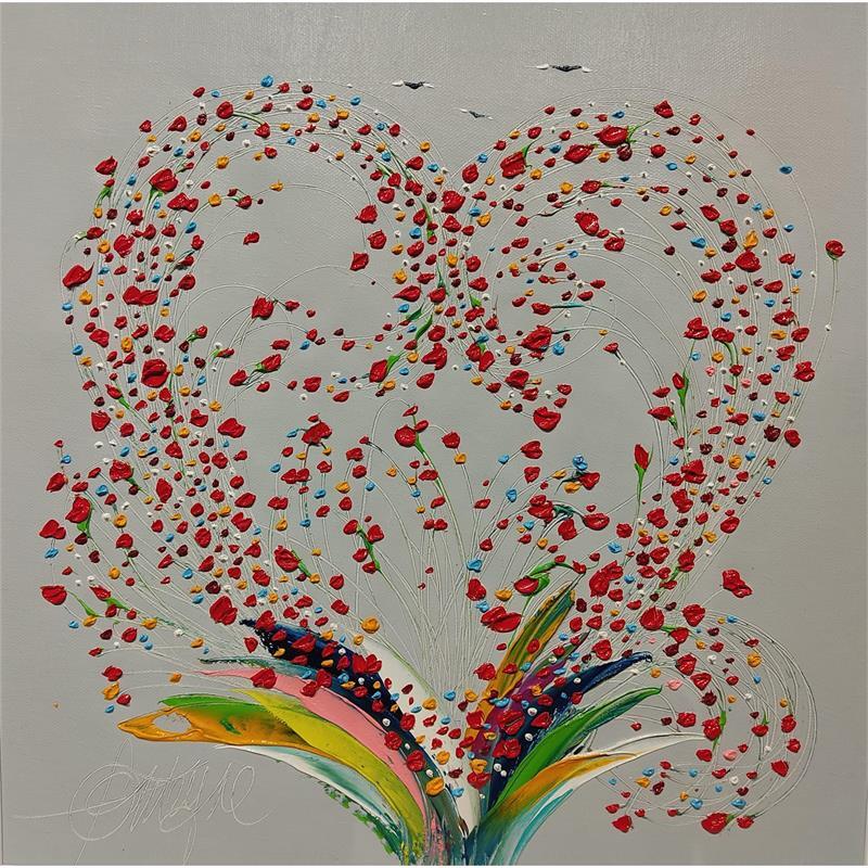 Peinture Donner l'Amour par Fonteyne David | Tableau Figuratif Acrylique, Huile Natures mortes