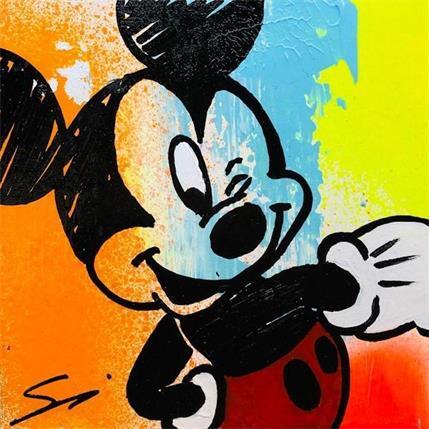 Painting OK MICKEY by Mestres Sergi | Painting Pop art Acrylic Pop icons
