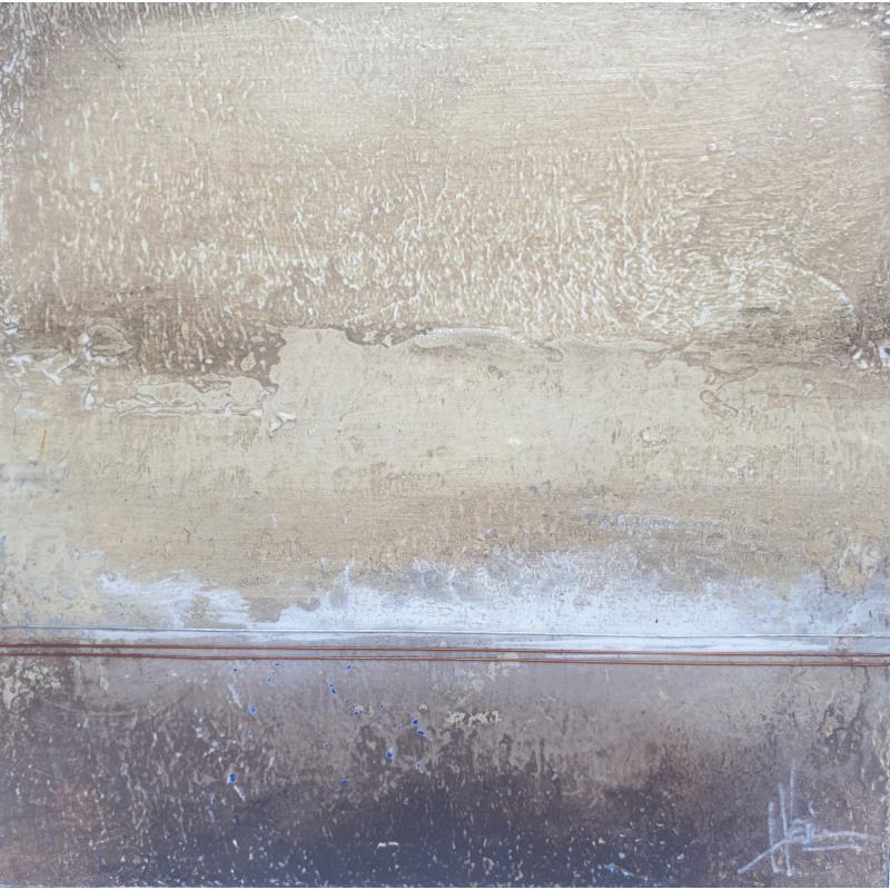 Gemälde Abstraction # 4498 von Hévin Christian | Gemälde Abstrakt Minimalistisch Metall Öl