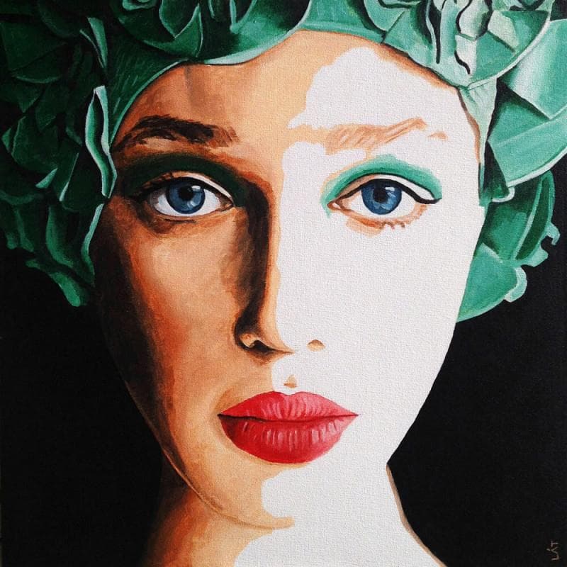Painting Anuraga by Alvarez Torezano Luis | Painting Figurative Acrylic Portrait
