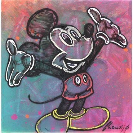Peinture Mickey sketch par Chauvijo | Tableau Figuratif Mixte icones Pop