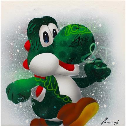 Painting Yoshi by Chauvijo | Painting Figurative Mixed Pop icons