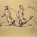 Painting AMBRE by Sahuc François | Painting Figurative Nude Mixed