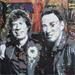 Painting Lovers Rock by Doisy Eric | Painting Street art Portrait Pop icons Graffiti Acrylic