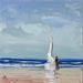 Painting De la mer viendra la brise by Hanniet | Painting Figurative Landscapes Marine Life style Oil