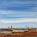 Gemälde Le grand air à marée basse von Hanniet | Gemälde Figurativ Landschaften Marine Alltagsszenen Öl