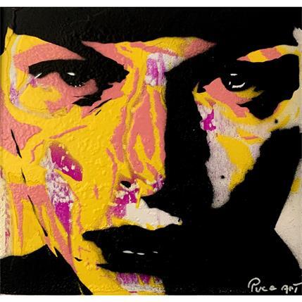 Painting Mila by Puce | Painting Pop-art Acrylic, Wood Portrait