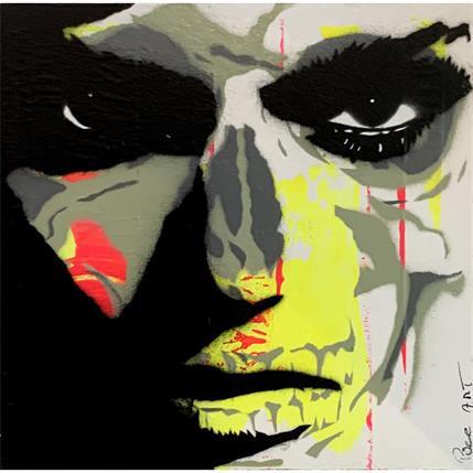 Painting Skull by Puce | Painting Pop-art Acrylic, Wood Portrait