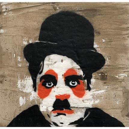 Painting Chaplin by Puce | Painting Pop art Mixed Pop icons