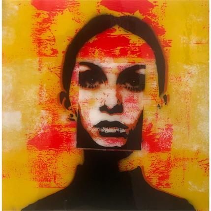 Painting Twiggy by Puce | Painting Pop-art Acrylic, Wood Pop icons