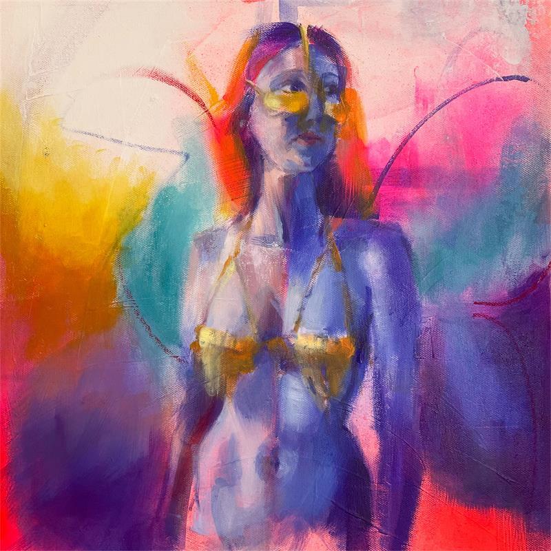 Painting Corps utopique by Coline Rohart  | Painting Figurative Nude Oil