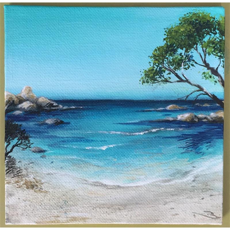 Painting Littoral by Nahon Bruno | Painting Figurative Acrylic Landscapes