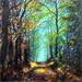 Painting Sylvicole by Nahon Bruno | Painting Figurative Landscapes Acrylic