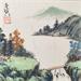 Painting Little bridge by Yu Huan Huan | Painting Figurative Mixed Landscapes
