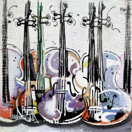 Painting Happy violins by Cornée Patrick | Painting Pop-art Life style, Still-life