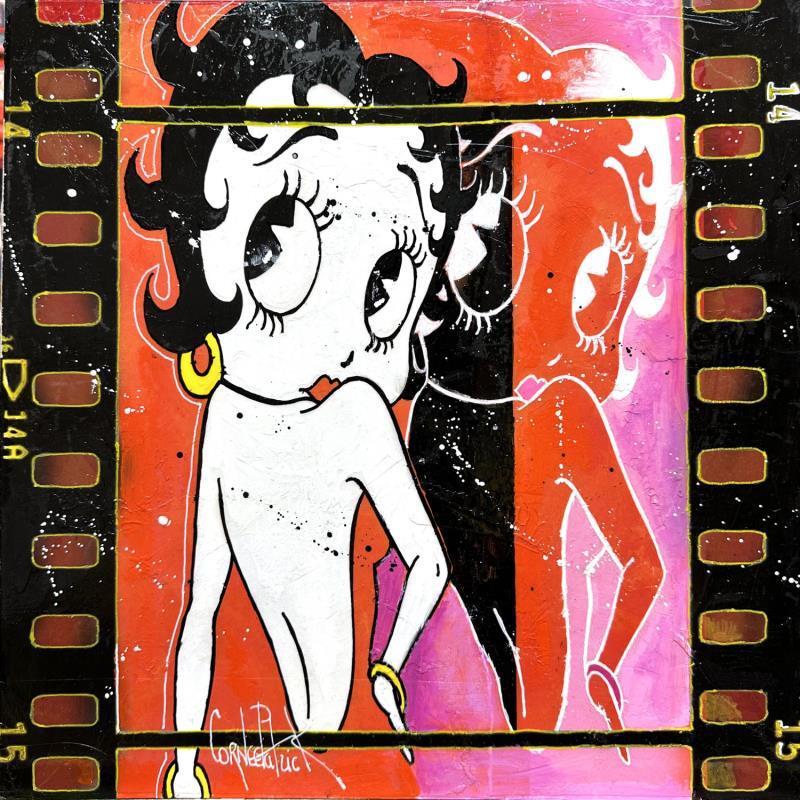 Peinture I love Betty Boop par Cornée Patrick | Tableau Pop-art Icones Pop, Portraits