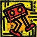 Painting I'm not a robot 1 by Ralau | Painting Pop-art Life style Acrylic