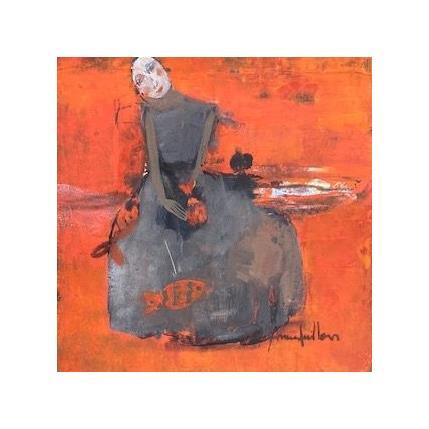 Painting Dans le rouge de l'instant by Guillon Anne | Painting Figurative Life style, Pop icons
