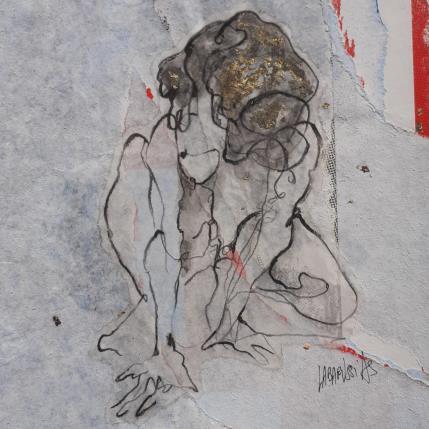 Painting Mains à terre 25COL 2022 by Labarussias | Painting Figurative Mixed Nude