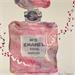 Peinture Chanel Paris Love explosion par Schroeder Virginie | Tableau Acrylique