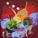 Painting Fruit d'été by Bastide d´Izard Armelle | Painting Abstract Oil Landscapes