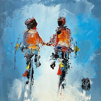 Painting Balade d'un jour by Raffin Christian | Painting Figurative Oil Life style
