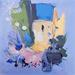 Painting Douceur de printemps by Bastide d´Izard Armelle | Painting Abstract Landscapes Oil