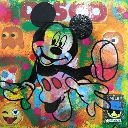 Painting Mickey disco by Kikayou | Painting Pop art Mixed Pop icons