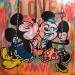 Gemälde Love von Kikayou | Gemälde Pop-Art Pop-Ikonen Graffiti