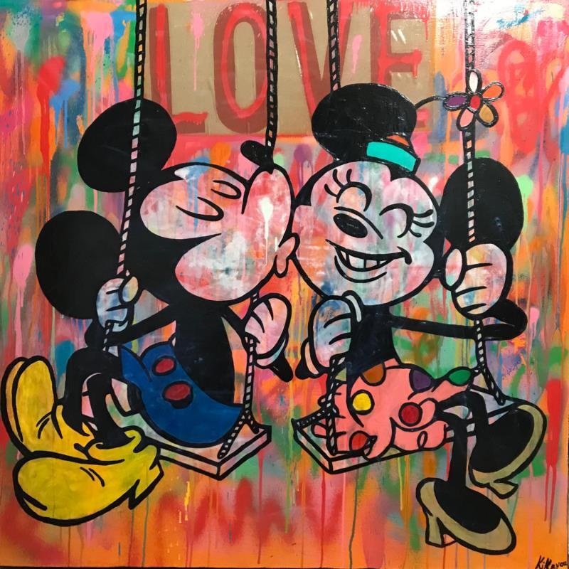 Painting Love by Kikayou | Painting Pop-art Graffiti Pop icons