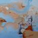 Gemälde Plage de fraicheur von Sand | Gemälde Figurativ Marine Alltagsszenen Acryl